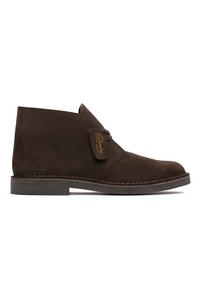 Clarks, Ghete chukka de piele Desert, Maro inchis, 10.5