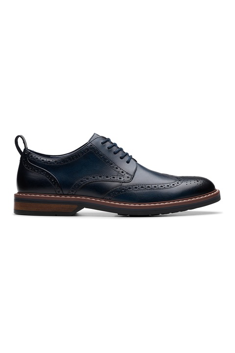 Clarks, Aldwin Limit bőr brogue cipő, Tengerészkék