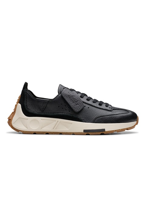 Clarks, Спортни обувки Craft Speed с перфорации, Черен