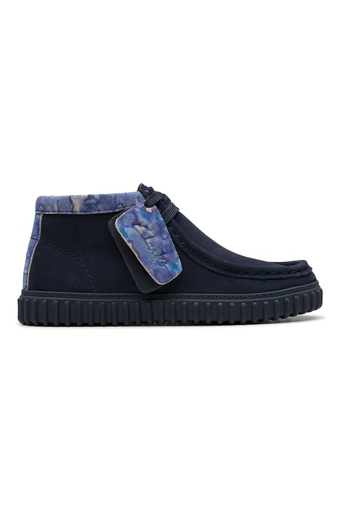Clarks, Ghete de piele intoarsa Tor Hill K, Albastru prafuit, Bleumarin, 28 EU
