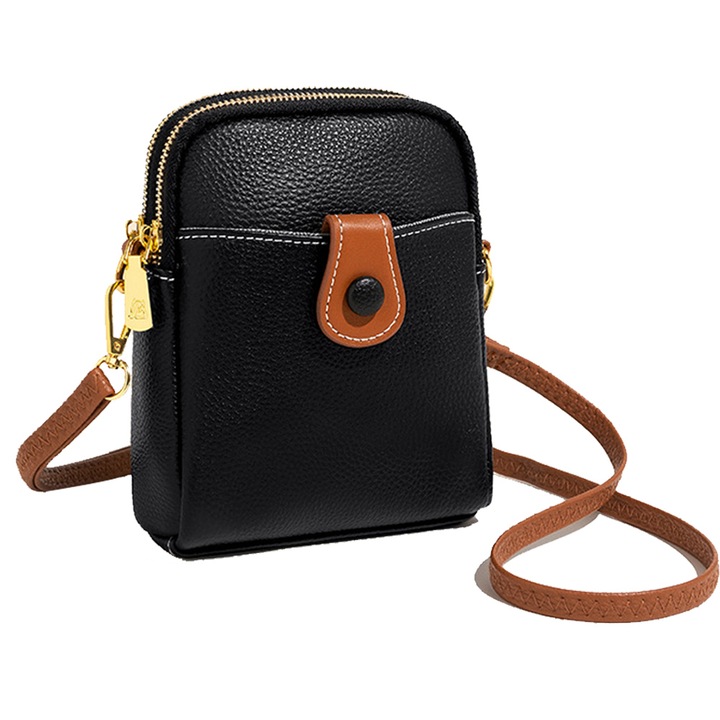 Válltáska, Természetes bőr, Állítható pánt