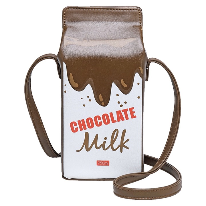 Crossbody táska, nagy kapacitású, ökológiai bőr, 11x24cm