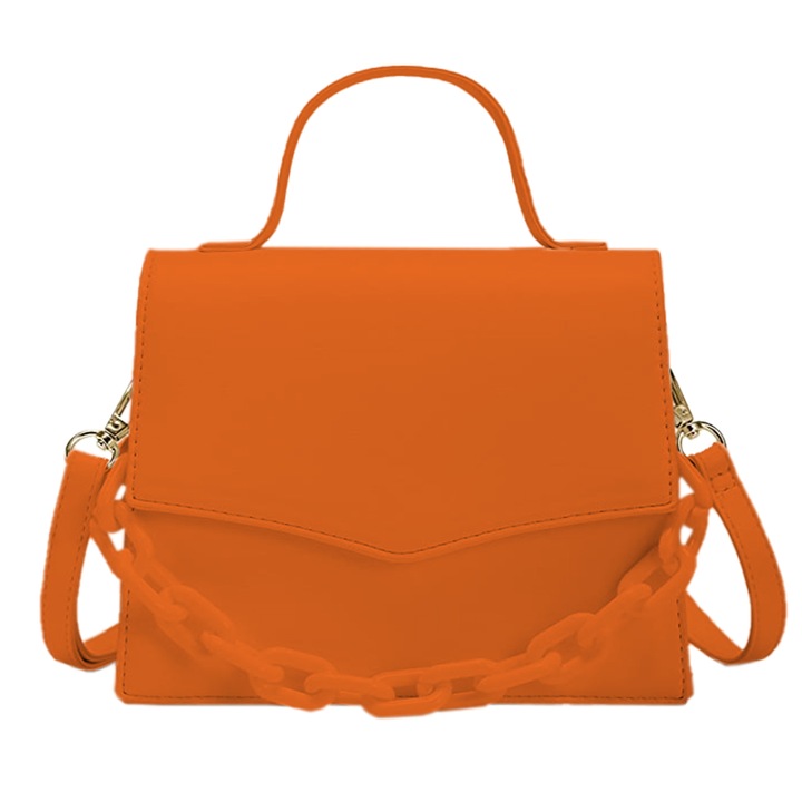 Női táska, műanyag lánc