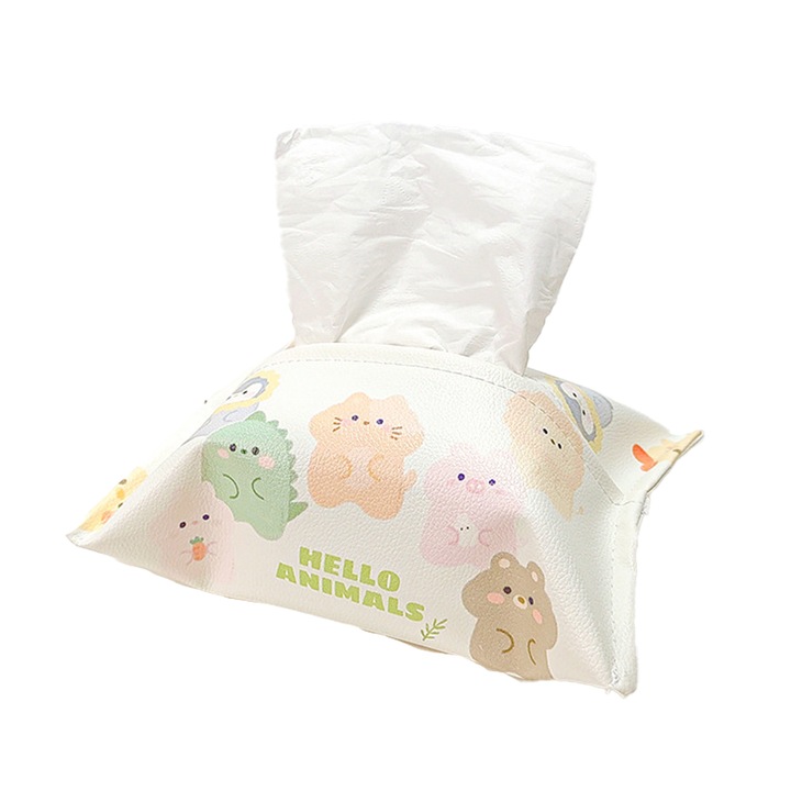 QttvbTna autótartó, könnyen rögzíthető, PU-bőr, többszínű