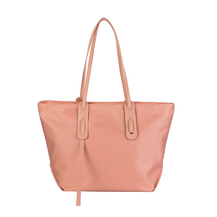 Női válltáska, Jormftte, nagy kapacitású, halványrózsaszín, közepes méret