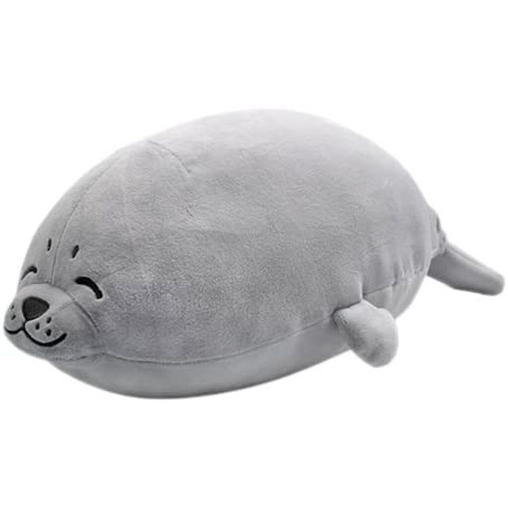 Плюшена играчка, дизайн на тюлен, супер мека, 30x45 см, комплект за двойки и деца