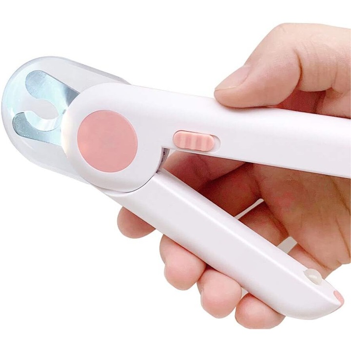 Jormftte kisállat körömvágó olló, rozsdamentes acél, macskáknak és kutyáknak, rózsaszín