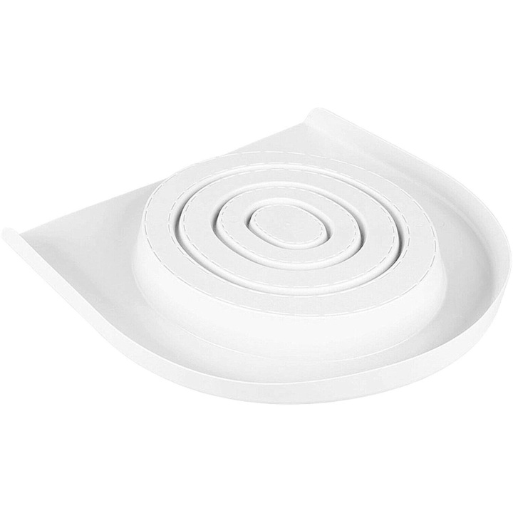 Sistem de antrenament toaleta pentru pisici, PVC, alb