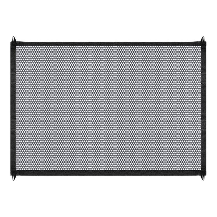 Bariera pentru caini, BGHYHYHI, Pliabil, Negru, 180x75cm