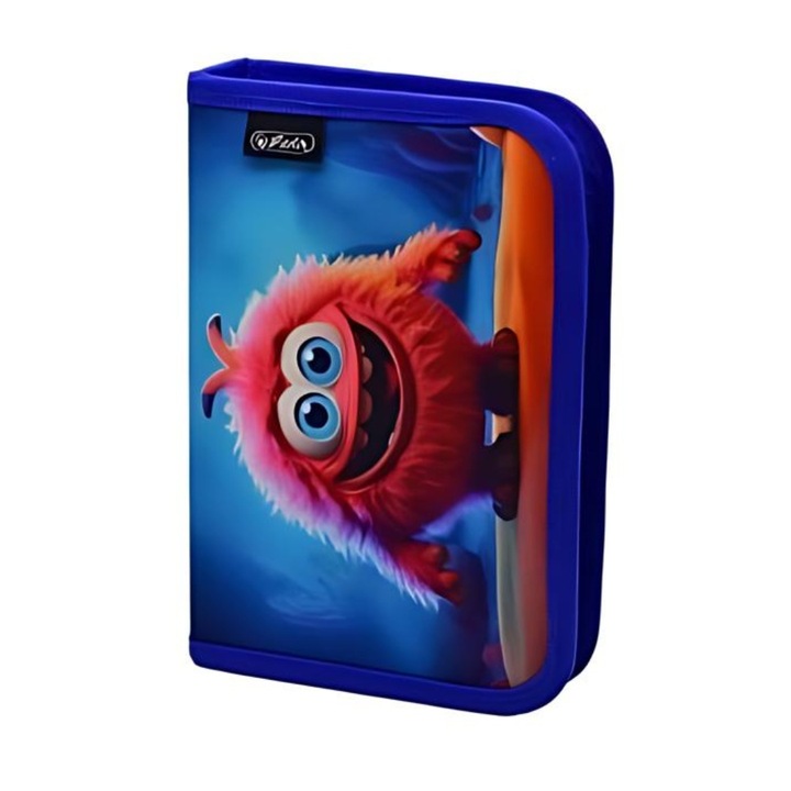 Необорудван несесер Herlitz 9494730, мотив Розово чудовище