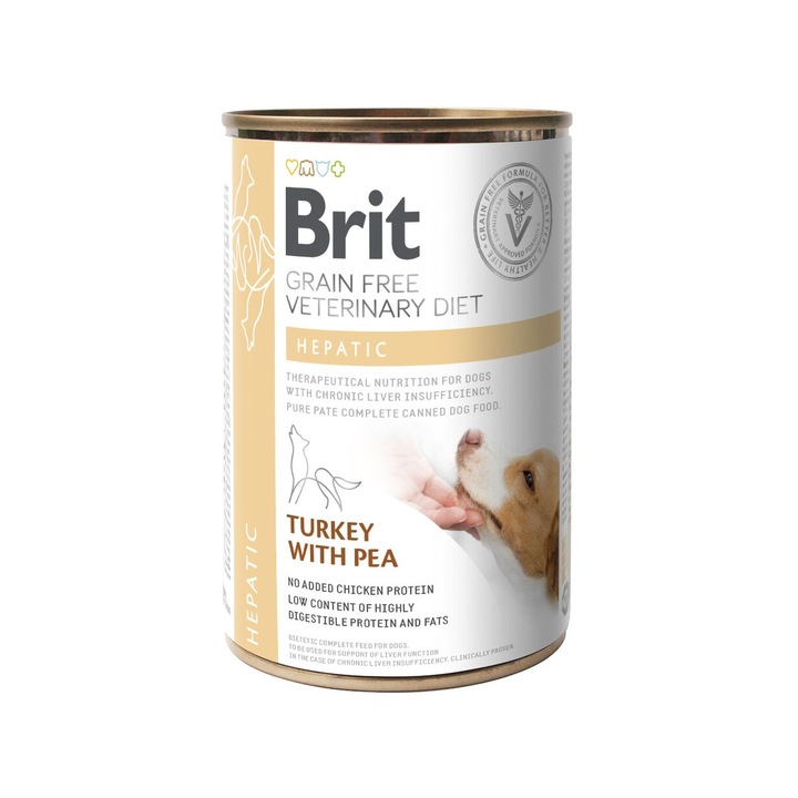 Hrana umeda pentru caini Brit Veterinary Diet Gastrointestinal, fara cereale, somon, 400g
