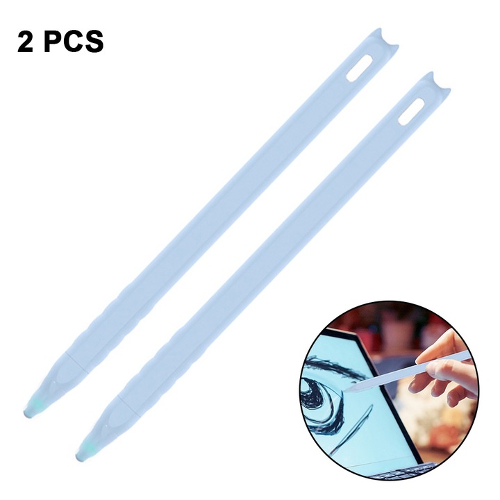 Set 2 pixuri pentru Apple, silicon, 16.8x1.1cm