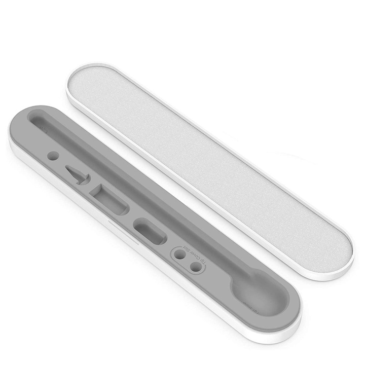 Védőtok, kompatibilis: Apple Pencil, műanyag és szilikon, 19x3,5 cm