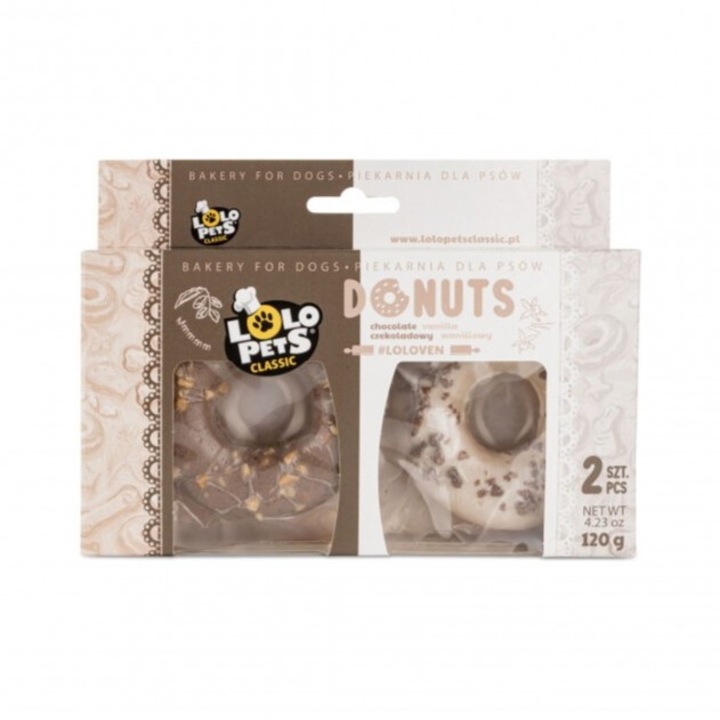 Комплект 2 понички за гризачи Lolo Pets, с ванилия и шоколад, 120гр