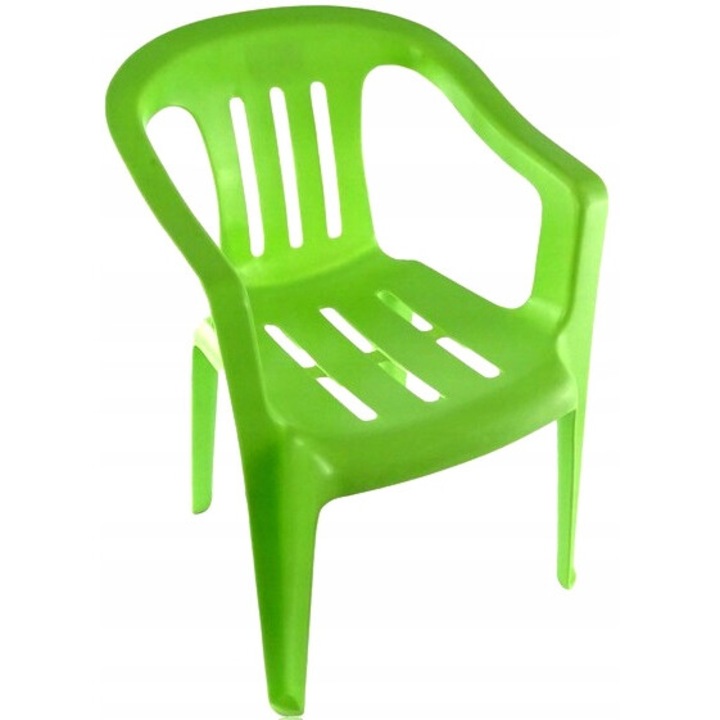 Детски стол Katex, устойчив на атмосферни влияния, 50x36,5x38 см, зелен