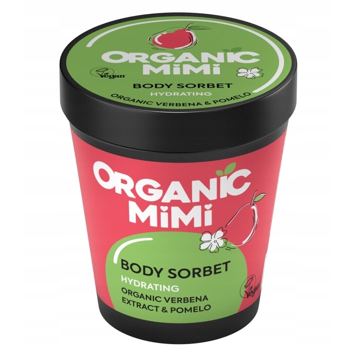 Hidratáló testszorbet ORGANIC MiMi Verbena és Pomelo, 200ml