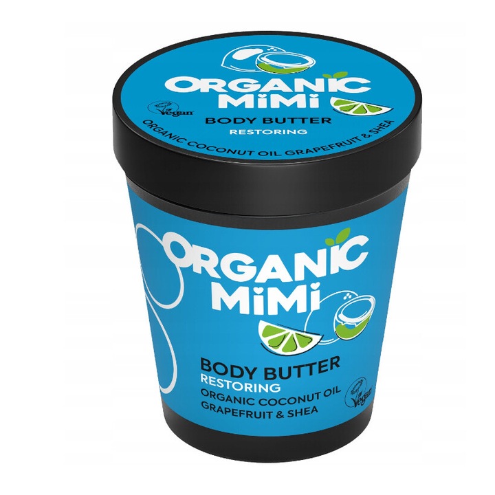 ORGANIC MiMi regeneráló testvaj, kókusz és grapefruit, 200ml