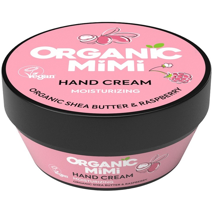 ORGANIC MiMi kézkrém shea vajjal és málna kivonattal, hidratáló, 50 ml