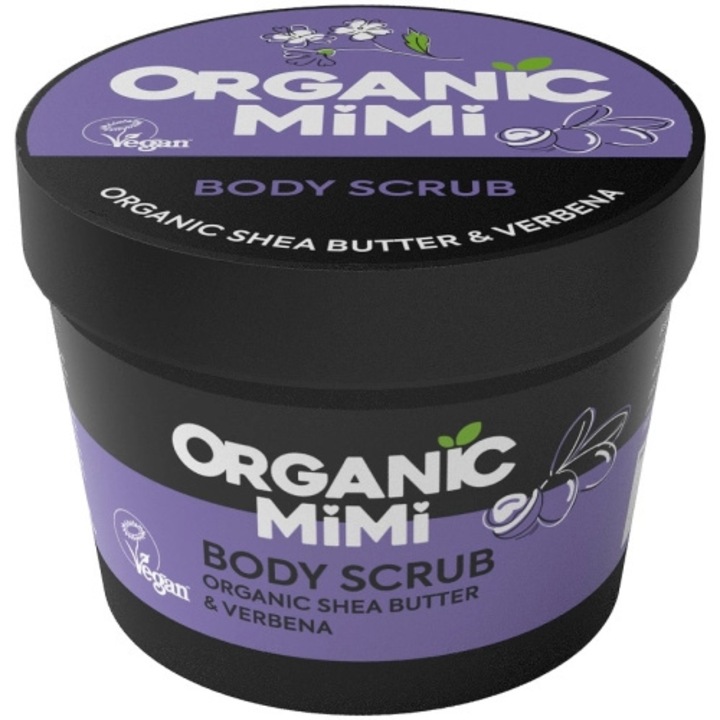 MiMi ORGANIC пилинг за тяло, масло от ший и върбинка, 120гр
