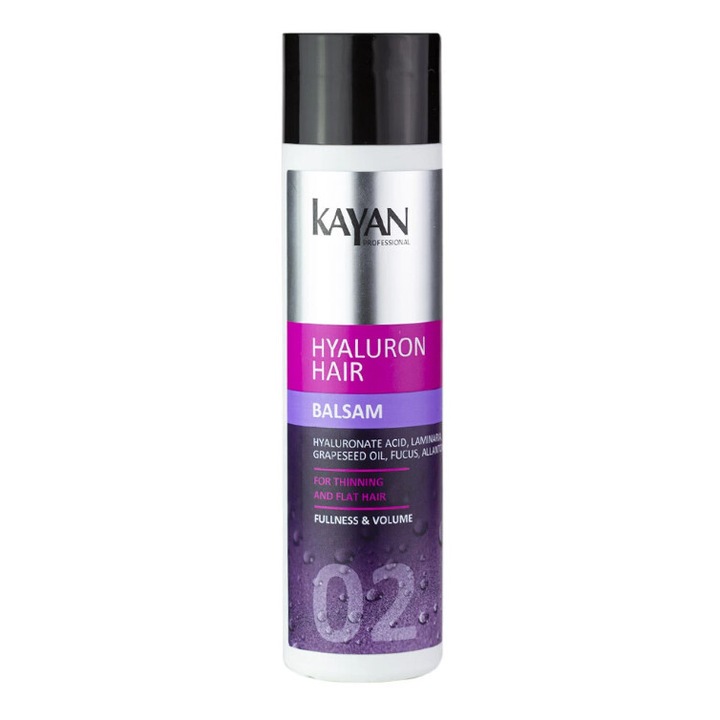 KAYAN HYALURON hajbalzsam a volumenért és rugalmasságért, 250ml