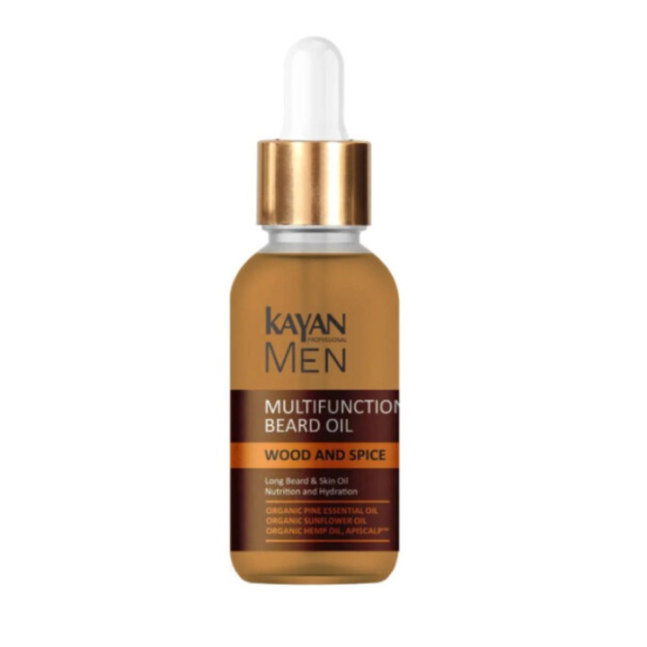 Többfunkciós szakállolaj, Kayan, 30 ml