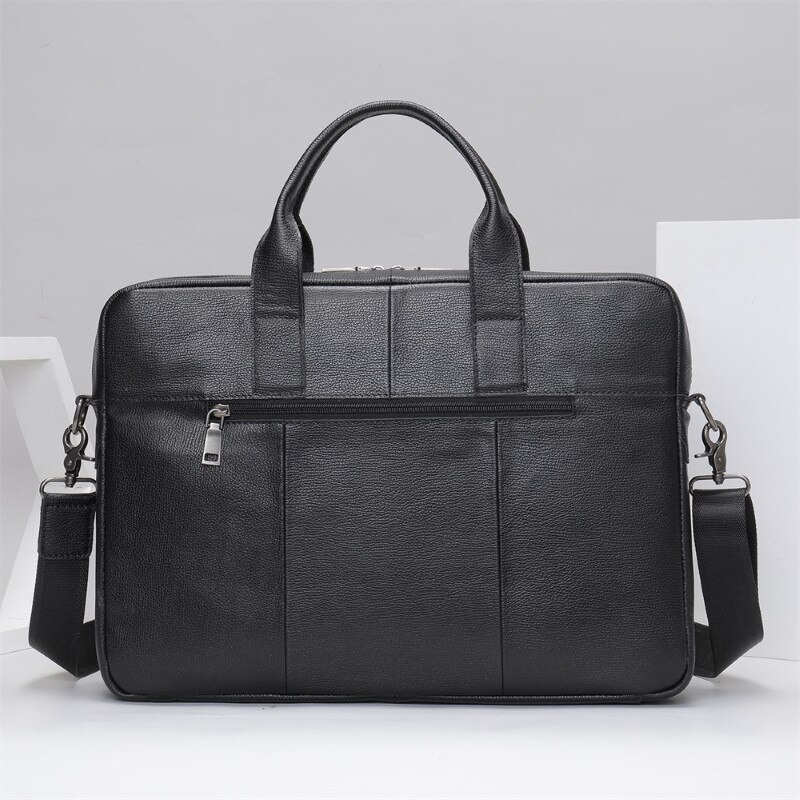 Geanta laptop, piele naturala, 15.6", JERMYN'S Sunderland, neagra