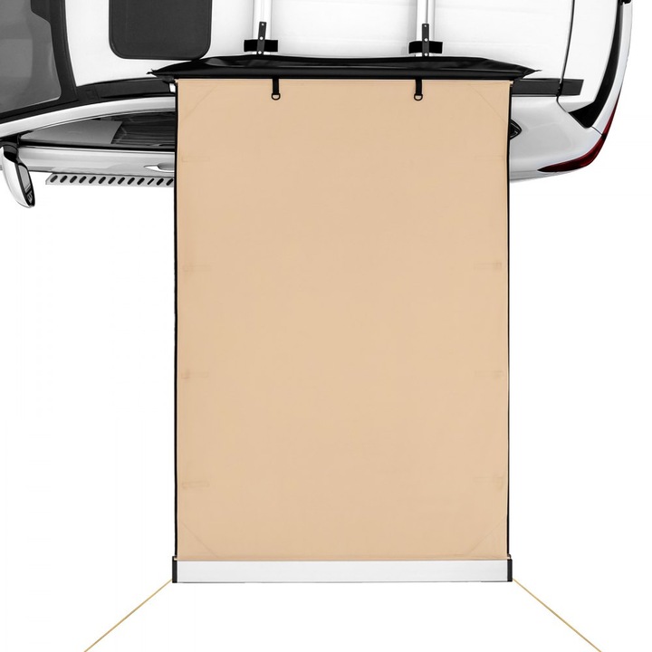 Copertina pentru Camping, Dimensiuni 1.4m x 2 m, Material Impermeabil, Protectie UV, Poliester, Crem