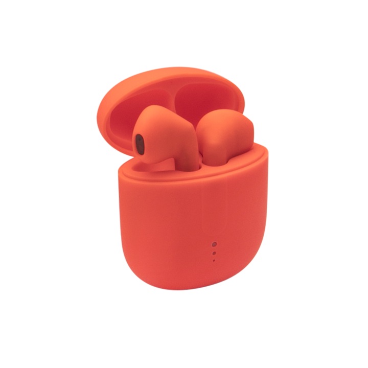 Комплект Bluetooth слушалки Tws с калъф за зареждане Stws-110 Orange