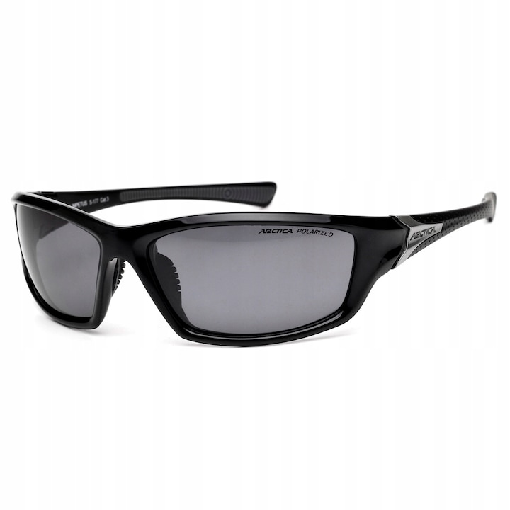 Ochelari de soare barbati Arctica S-177, polarizati, sport, negru, 59-18-130mm