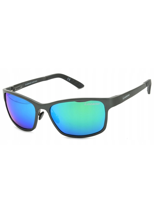 Ochelari de soare, Lozano LZ-331D, polarizati, rama aluminiu, UV400, grafit mat, universal