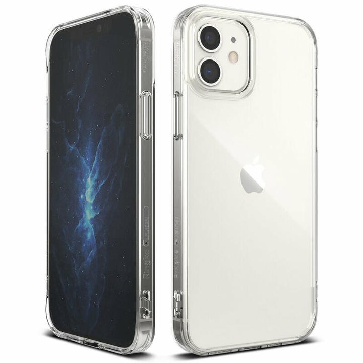 Husa de protectie compatibil cu Apple iPhone 12/12 Pro, Fusion, finisaj mat, TPU, Transparent