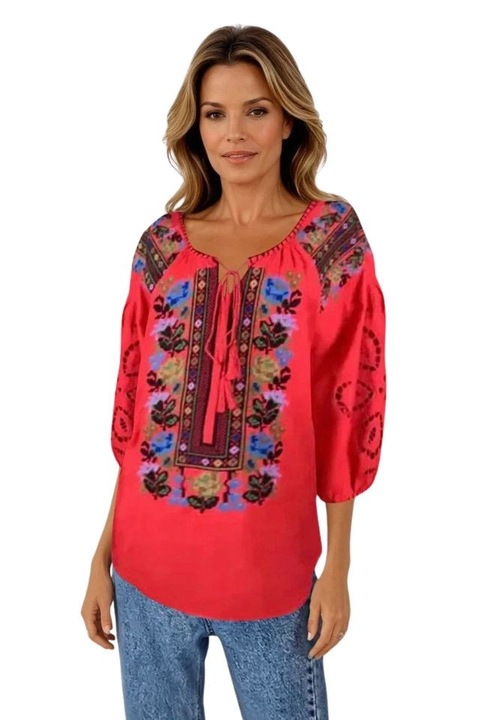 Bluza dama tip ie R 25, Dacali, Rosu