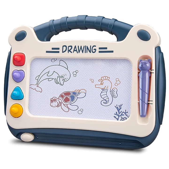 Tabla de desen, Plastic / ABS, 30 x 23.5 x 16 cm, Albastru