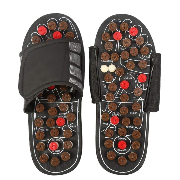 Papuci de masaj, terapie magnetica, reflexologie, activare circulatie, 42