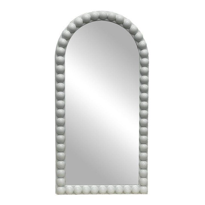 Огледало Puzzle-home Pavlova Inart, Сребърно, 42x81x3.5cm