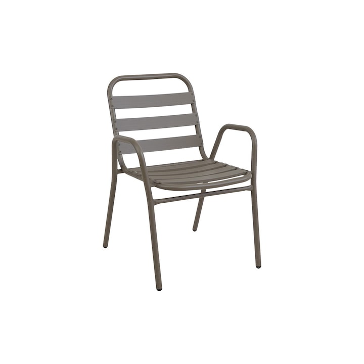 Стол Puzzle-home Sussie, Шампанско, Алуминий, 45x62x76 см