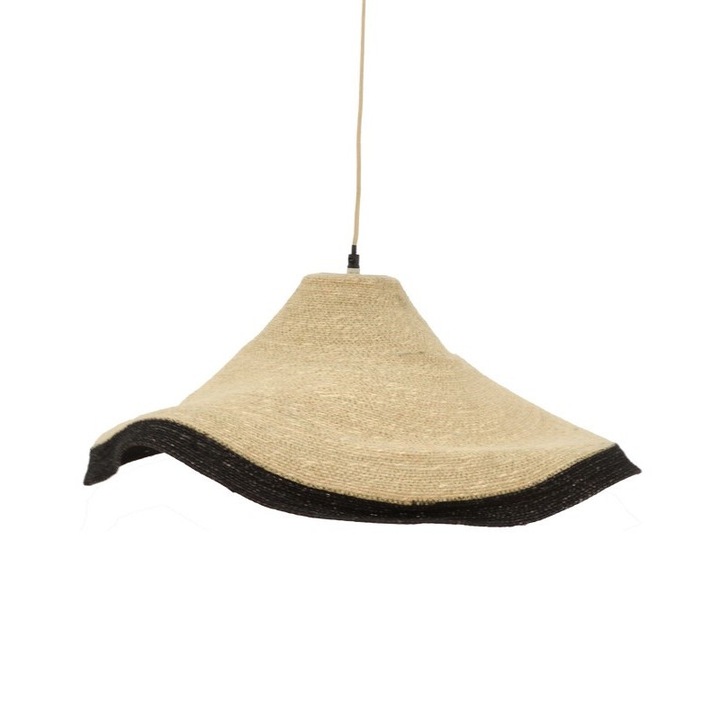 Лампа Puzzle-home Hatty Inart, E27, Натурален, D60x115см