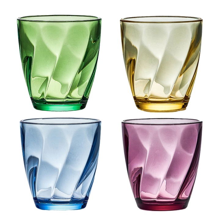 4 darabos pohárkészlet, Jormftte, S, Többszínű