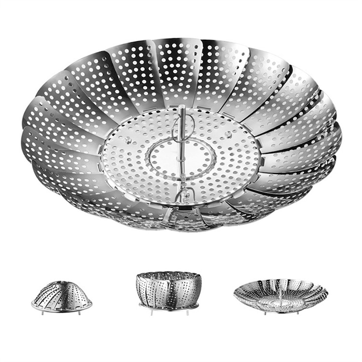Многофункционална сгъваема стойка Sunmostar, неръждаема стомана, сребриста, 26,5 см