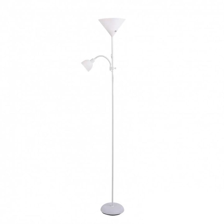 Лампион Lightex DEXTER, 1xE27+1xE14, Височина 176cm, Бял
