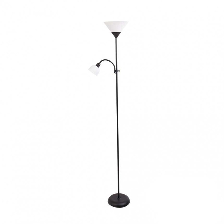 Лампион Lightex DEXTER, 1xE27+1xE14, Височина 176cm, Черен