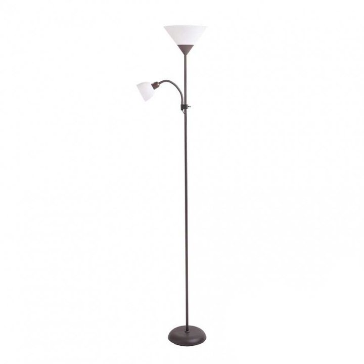 Лампион Lightex DEXTER, 1xE27+1xE14, Височина 176cm, Кафе