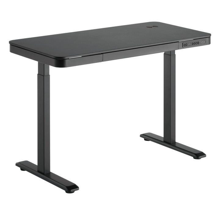 Birou electric, Sit-Stand, Negru