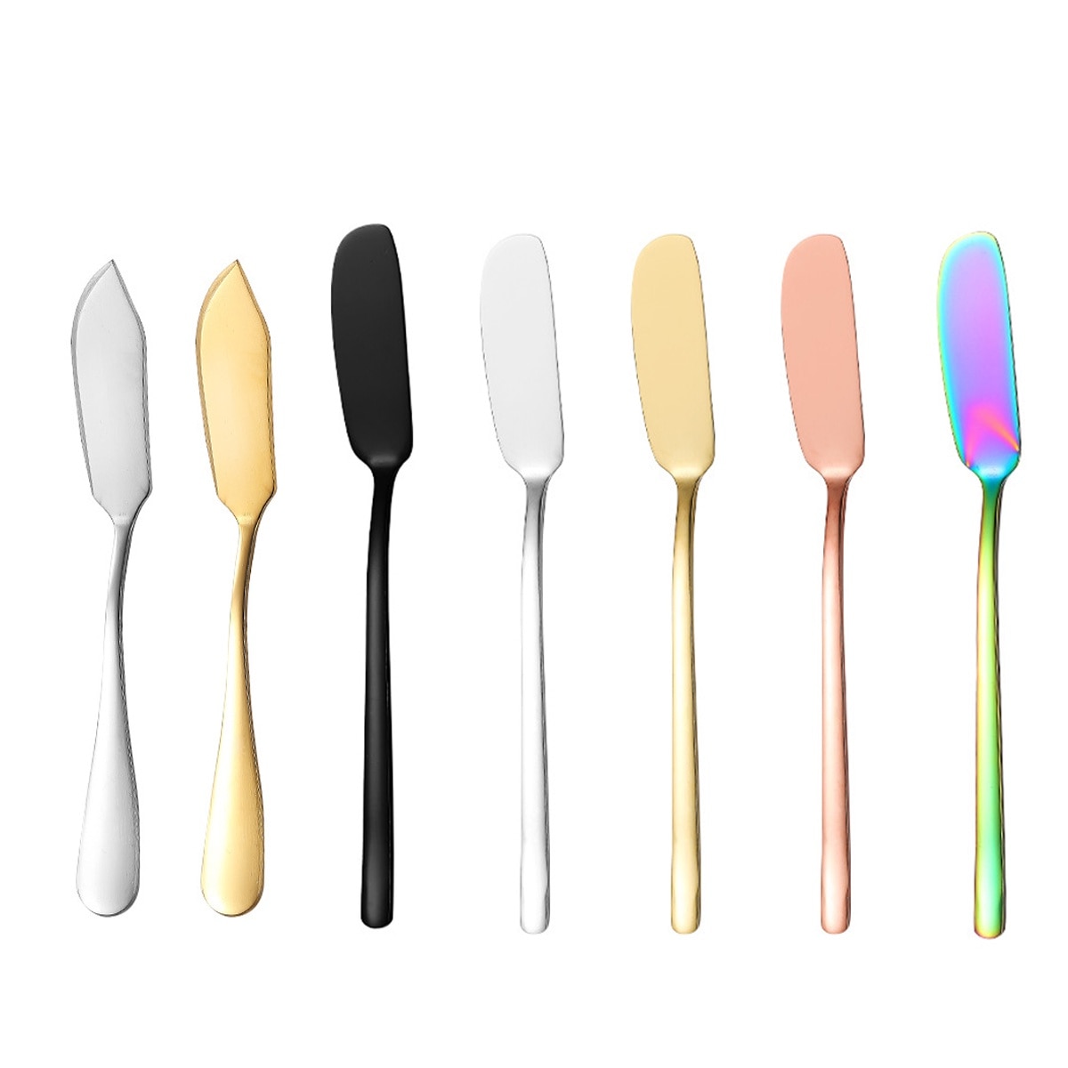 Cutite pentru unt, Cozevdnt, Inox, Multicolor, 7 piese - eMAG.ro