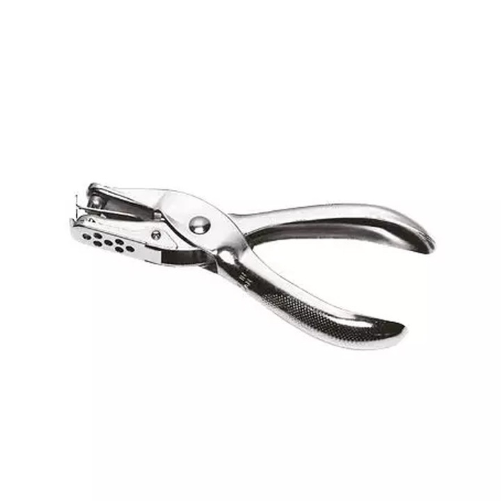 Перфоратор Lebez 9058206 10-179, За 1 дупка, 6 листа, С колектор за отпадъци, Сребрист