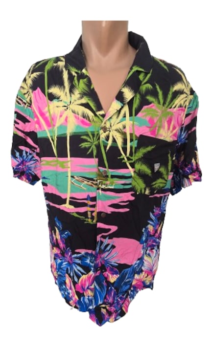 Camasa barbati, Guess, Matase, Multicolor, L