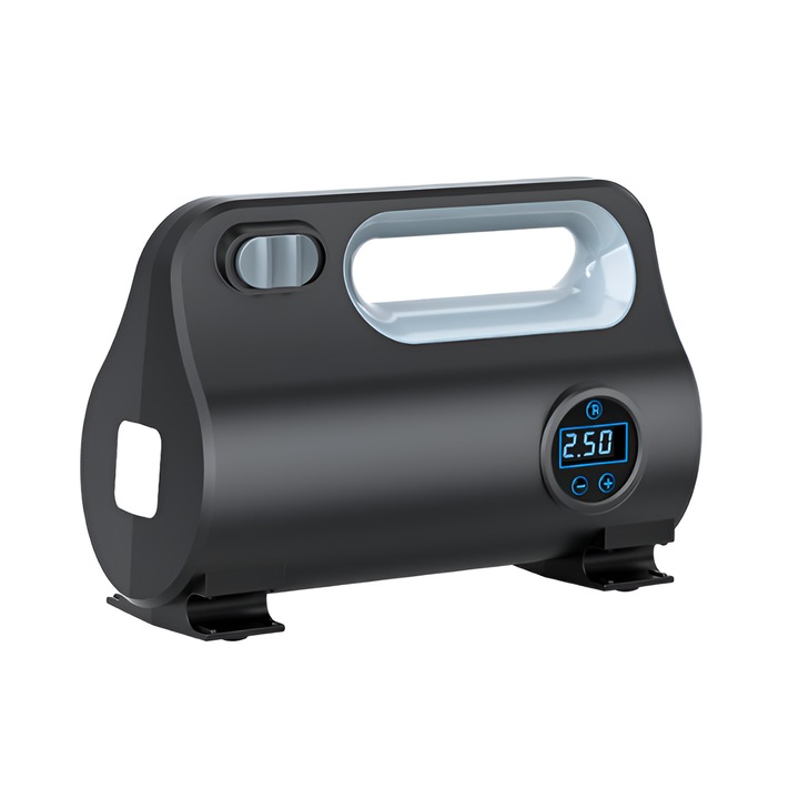 Автомобилен компресор Joy&Life™, Преносим многофункционален, 120 W изходна мощност, черен