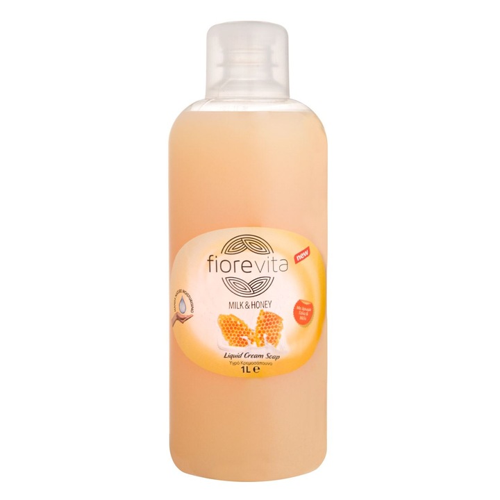 Течен сапун Fiorevita, Мляко и мед, Вместимост 1 л