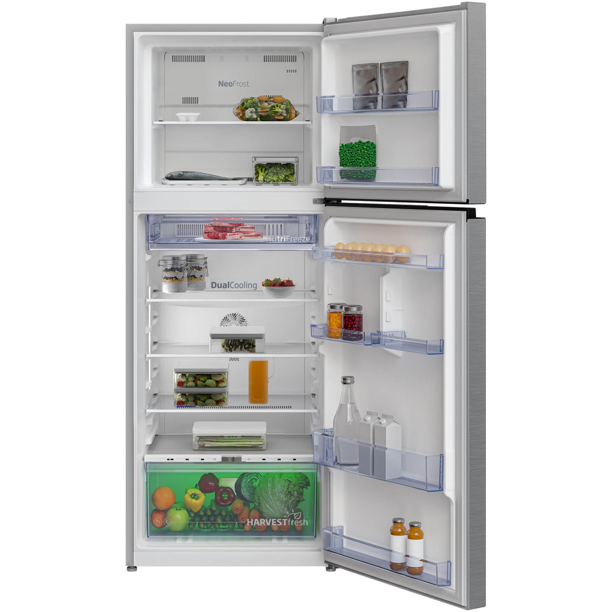 Frigider cu doua usi Beko RDNT401E40SZXBN, 375 l, NeoFrost Dual