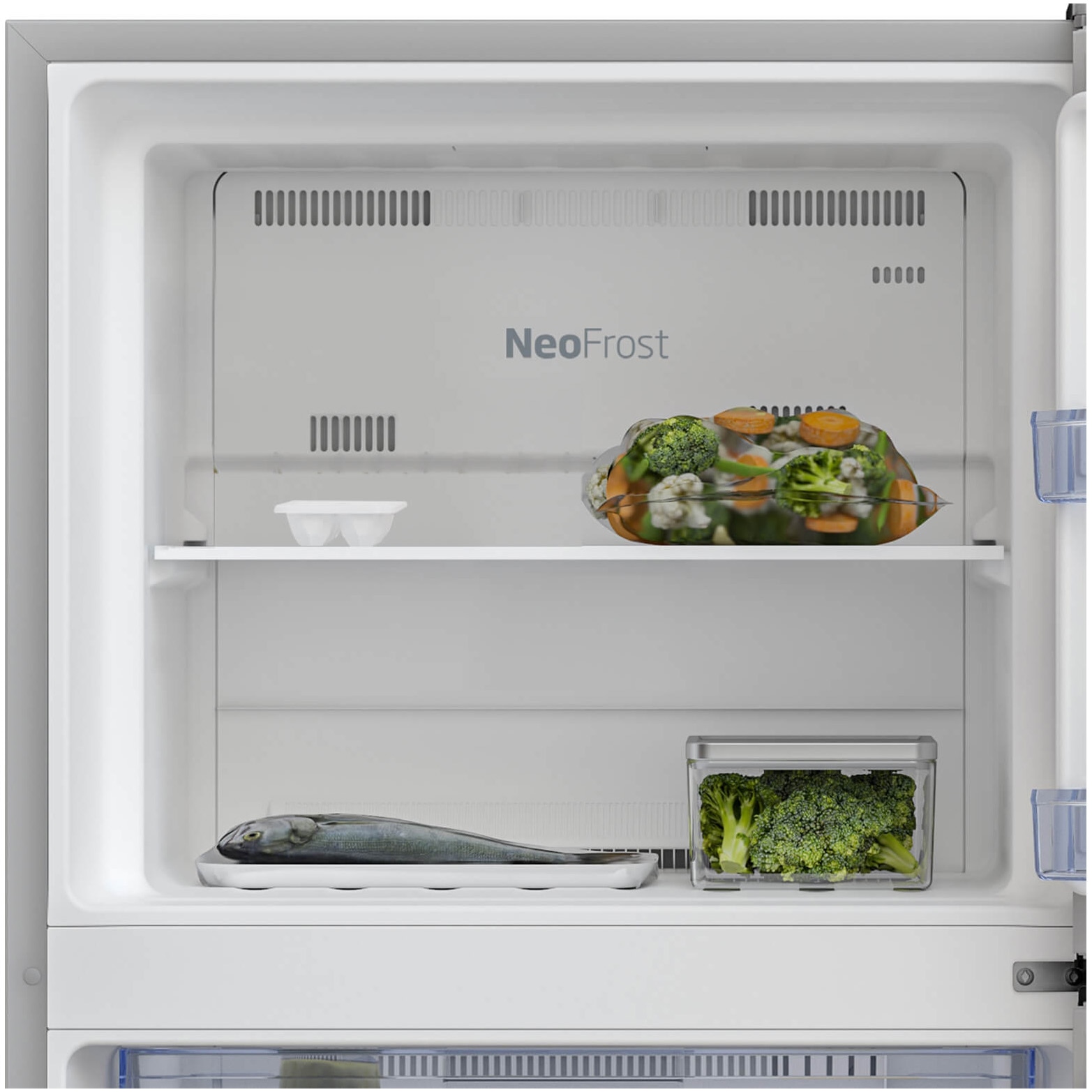 Frigider cu doua usi Beko RDNT401E40SZXBN, 375 l, NeoFrost Dual